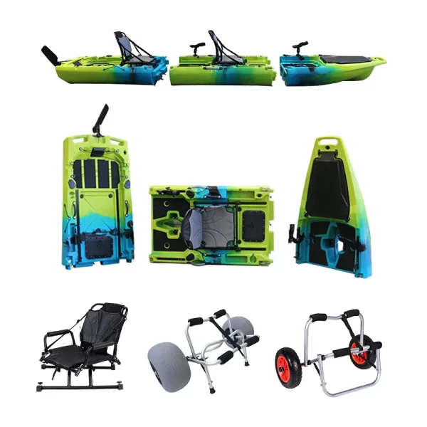 High Quality Fishing Pedal Drive Kayak with Rudder System and Motor for Professional Use - Image 8