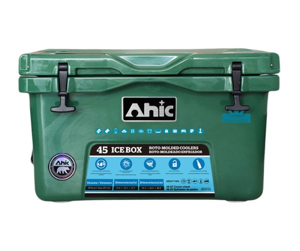 AH Series 45L Portable PE Insulated Cooler Box for Food, Wine, and Cans for Outdoor Fresh Cold Storage