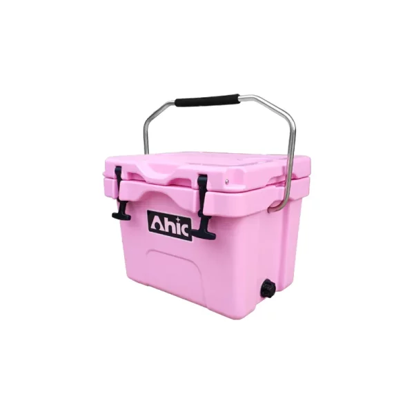 AH15 Hard Cooler in Pink with Handle - Image 2