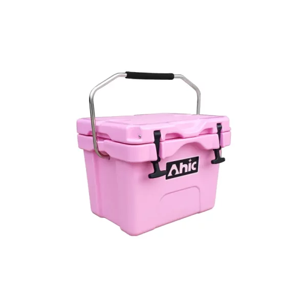 AH15 Hard Cooler in Pink with Handle - Image 3