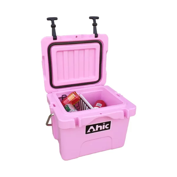 AH15 Hard Cooler in Pink with Handle - Image 6