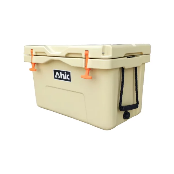 AHIC 45 QT Food Grade LLDPE Rotomolded Coolers with Wheels and Rope Handles - Image 6