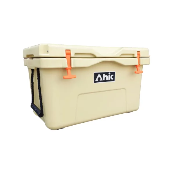 AHIC 45 QT Food Grade LLDPE Rotomolded Coolers with Wheels and Rope Handles - Image 7